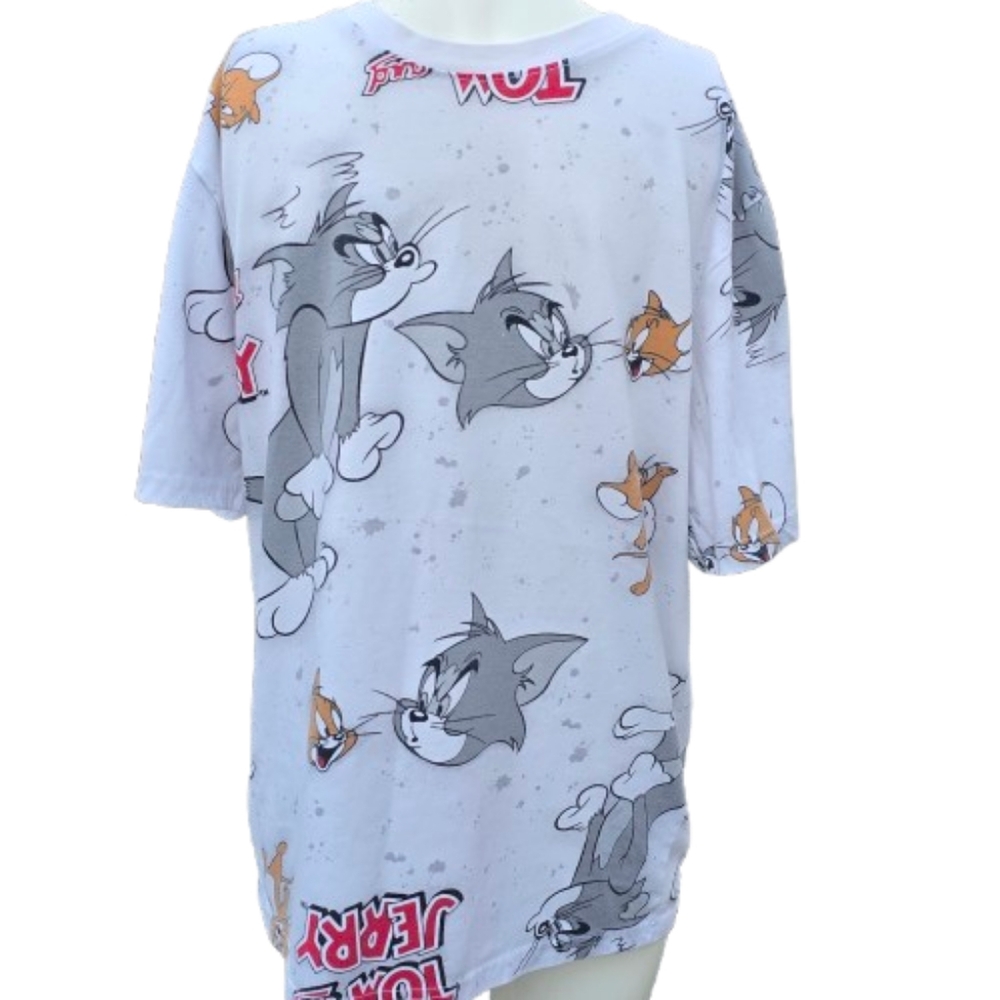 Tom and Jerry Southpole Unisex Graphic T-Shirt Sz L
